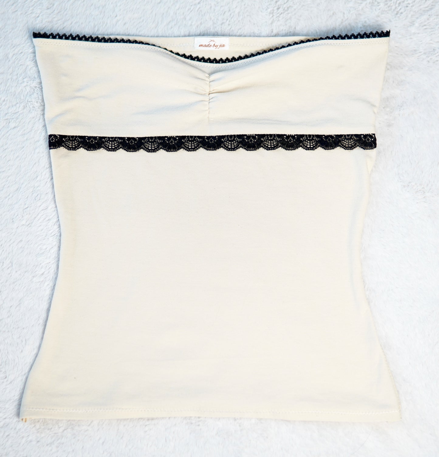 “Lucy” Cotton Lace Trim Top